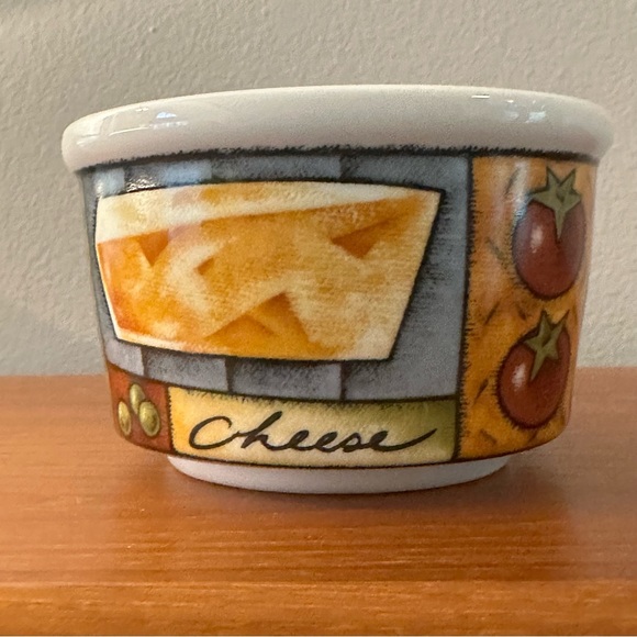 Like new - Colorful ceramic Queso/Fondue/Cheese dip bowl - Picture 3 of 7